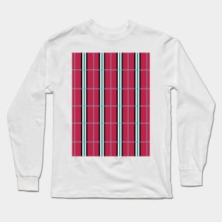 Bold Magenta Plaid Long Sleeve T-Shirt